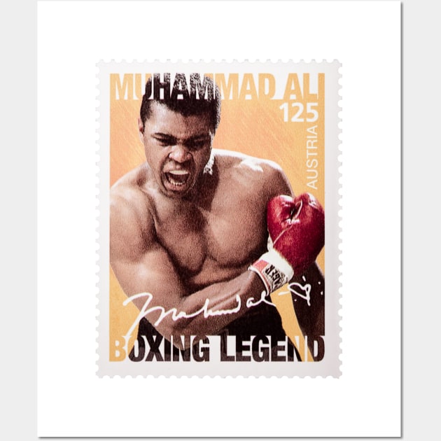 Muhammad Ali Postage Stamp Wall Art by VintCam